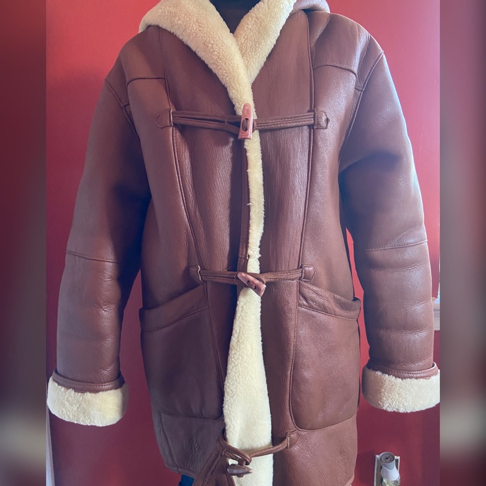 Cognac Sherling Coat